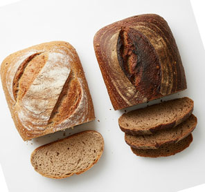 Whole wheat 
and rye products