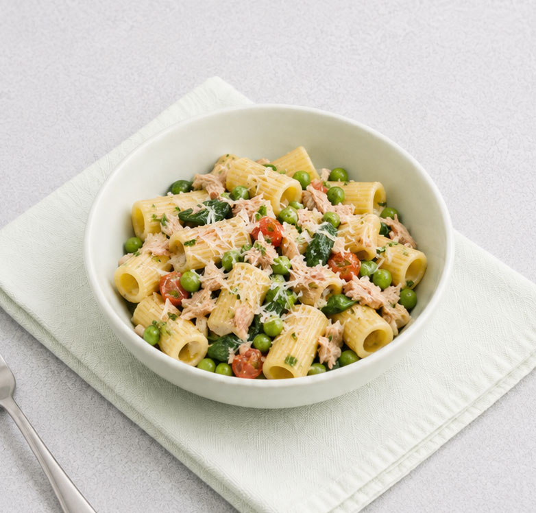 Pasta with tuna and vegetables